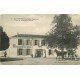 17 SAINT LAURENT DE LA PREE. Place et Arbre de la Liberté 1917 Attelage et Facteur devant Epicerie Mercerie Café