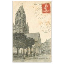 carte postale ancienne 14 ORBEC. L'Eglise 1917