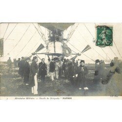 TRANSPORTS. Aérostation Militaire. Nacelle du Dirigeable Patrie Zeppelin 1907. Photo carte postale