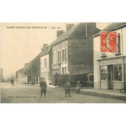 53 SAINT-AIGNAN-DE-COUPTRAIN. Une Rue 1912 Commerce Moulay Bourdais