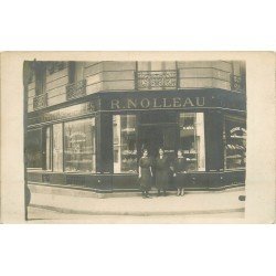 75 PARIS XVI° Superbe Photo Carte Postale Confiserie Pâtisserie Nolleau 79 rue de la Tour et rue Desbordes Valmore