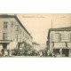 54 NEUVES MAISONS. Train Tramway Rue de Nancy Epicerie Centrale et Café 1917