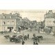72 SABLE SUR SARTHE. Vaches sur Place du Champ-de-Foire et Rue Gambetta Hôtel et Café 1915