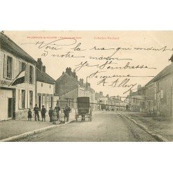 89 VILLENEUVE LA GUYARD. Attelage devant la Gendarmerie Faubourg de Paris avec Gendarme 1904