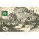 27 FONTAINE SOUS JOUY. Le Moulin à eau de Launay 1910 avec Meuniers et écluse