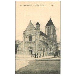 carte postale ancienne 14 OUISTREHAM. Eglise 11 le Portail