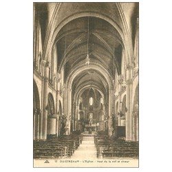 carte postale ancienne 14 OUISTREHAM. Eglise Nef et Choeur 12