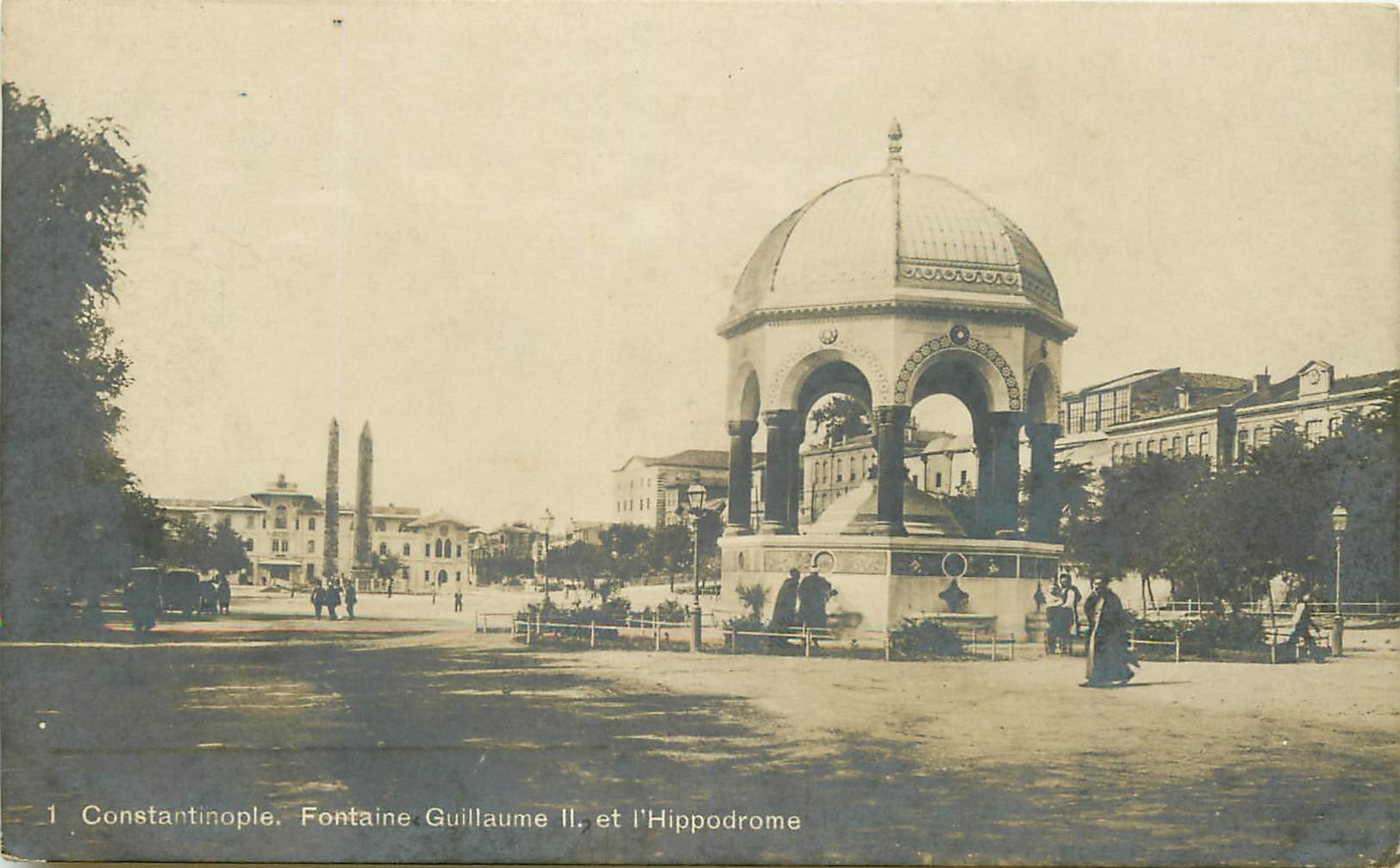 TURQUIE. Fontaine Guillaume et Hippodrome 1919