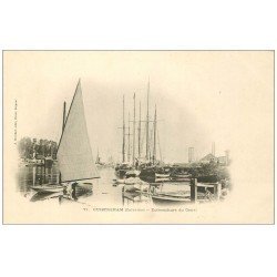 carte postale ancienne 14 OUISTREHAM. Embouchure du Canal vers 1900