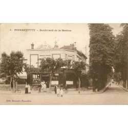 93 PIERREFITTE. Café Tabac Hôtel Boulevard de la Station 1912