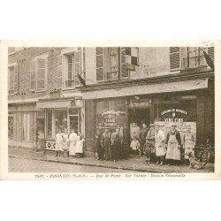 91 ESSONNES. Café Tabac Chaumette Rue de Paris et Crèmerie