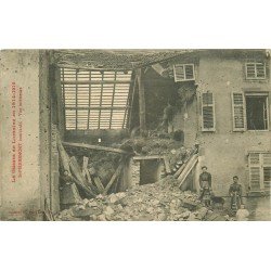 54 SAINT PIERREMONT. Intérieur d'une Maison bombardée Guerre 1914-1918