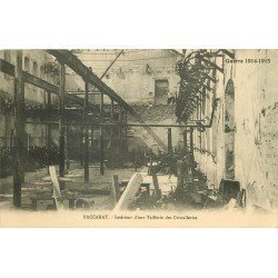 54 BACCARAT. Une Taillerie des Cristalleries bombardée Guerre 1914-18