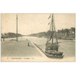 carte postale ancienne 14 OUISTREHAM. Le Canal