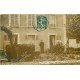 91 BALLANCOURT SUR ESSONNE. Personnage et son Chien au Jardin. Photo carte postale ancienne 1912.