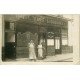 PARIS 20. Café Hôtel Vins Liqueurs au 8 Rue des Rigoles. Photo carte postale ancienne rare