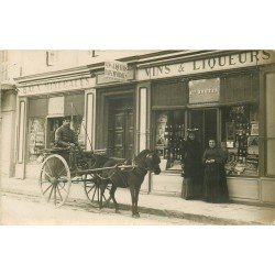 PARIS 13 Superbe attelage devant Le Maison Bouyer au 22 rue du Moulin des Prés. Photo carte postale