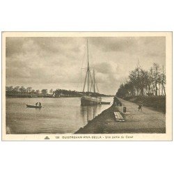 carte postale ancienne 14 OUISTREHAM. Partie du Canal 1936