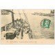 carte postale ancienne 14 OUISTREHAM. Passage du Bateau du Havre 1921