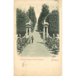 FIRENZE. Giardino di Boboli Viale de Cipressi 1901