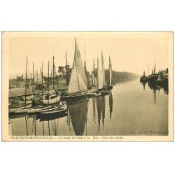 carte postale ancienne 14 OUISTREHAM. Port des Yachts Canal de Caen