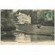 carte postale ancienne 14 PIERREFITTE-EN-AUGE. Le Château et ballade en barque