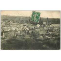 carte postale ancienne 14 PONT-D'OUILLY. Vue générale 1912