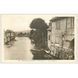 carte postale ancienne 14 PONT-L'EVÊQUE. La Touques 24