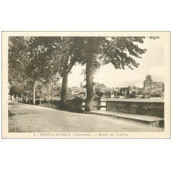 carte postale ancienne 14 PONT-L'EVÊQUE. Route de Lisieux