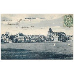 carte postale ancienne 14 PONT-L'EVÊQUE. Vue générale 1907