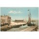 carte postale ancienne 14 PORT-EN-BESSIN. Pendant la Tempête nous sommes sauvés. Barque de Pêcheurs
