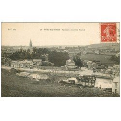 carte postale ancienne 14 PORT-EN-BESSIN. Route de Bayeux 1919