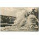 carte postale ancienne 14 PORT-EN-BESSIN. Tempête Février 1919