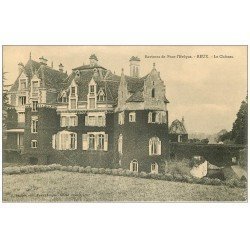 carte postale ancienne 14 REUX. Le Château 1910