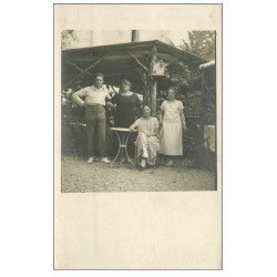 carte postale ancienne 14 RIVA-BELLA. Carte Photo d'une Famille