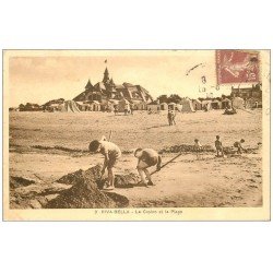 carte postale ancienne 14 RIVA-BELLA. Casino et Plage 1930