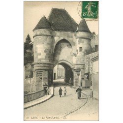 carte postale ancienne 02 LAON. La Porte d'Ardon 1913