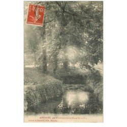 carte postale ancienne 95 AINCOURT. Par Fontenay Saint Père 1909