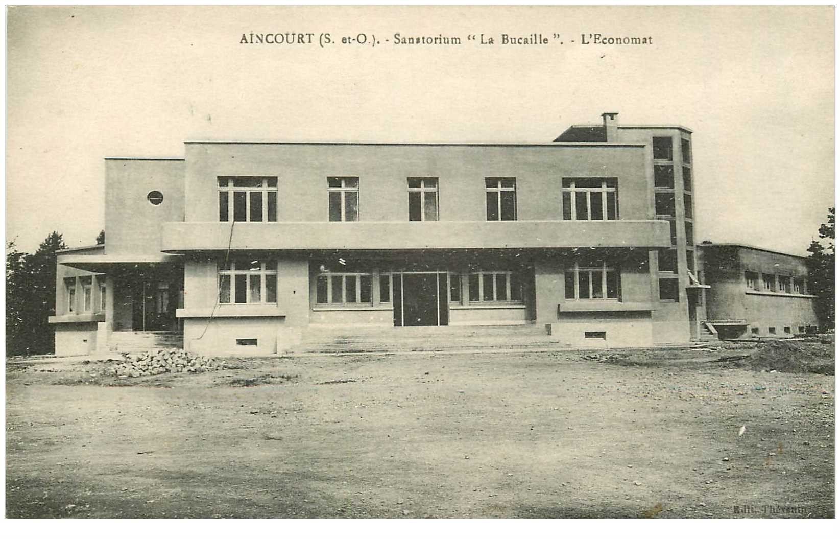 carte postale ancienne 95 AINCOURT. Sanatorium de la Bucaille Economat