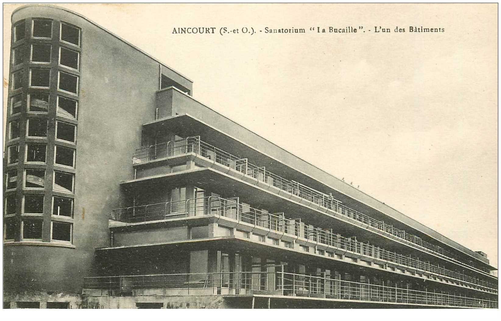 carte postale ancienne 95 AINCOURT. Sanatorium de la Bucaille un Bâtiment