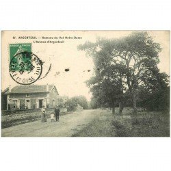 carte postale ancienne 95 ARGENTEUIL. Avenue Hameau du Val Notre Dame 1913