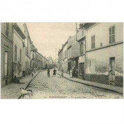 carte postale ancienne 95 BESSANCOURT. La Grande Rue avec Boucher et Forgerons