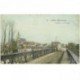 carte postale ancienne 95 CERGY. Le Village et le Pont. Plissure verticale...