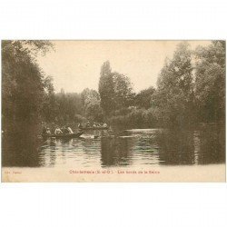 carte postale ancienne 95 CHANTEMESLE. Canotage sur la Seine 1923