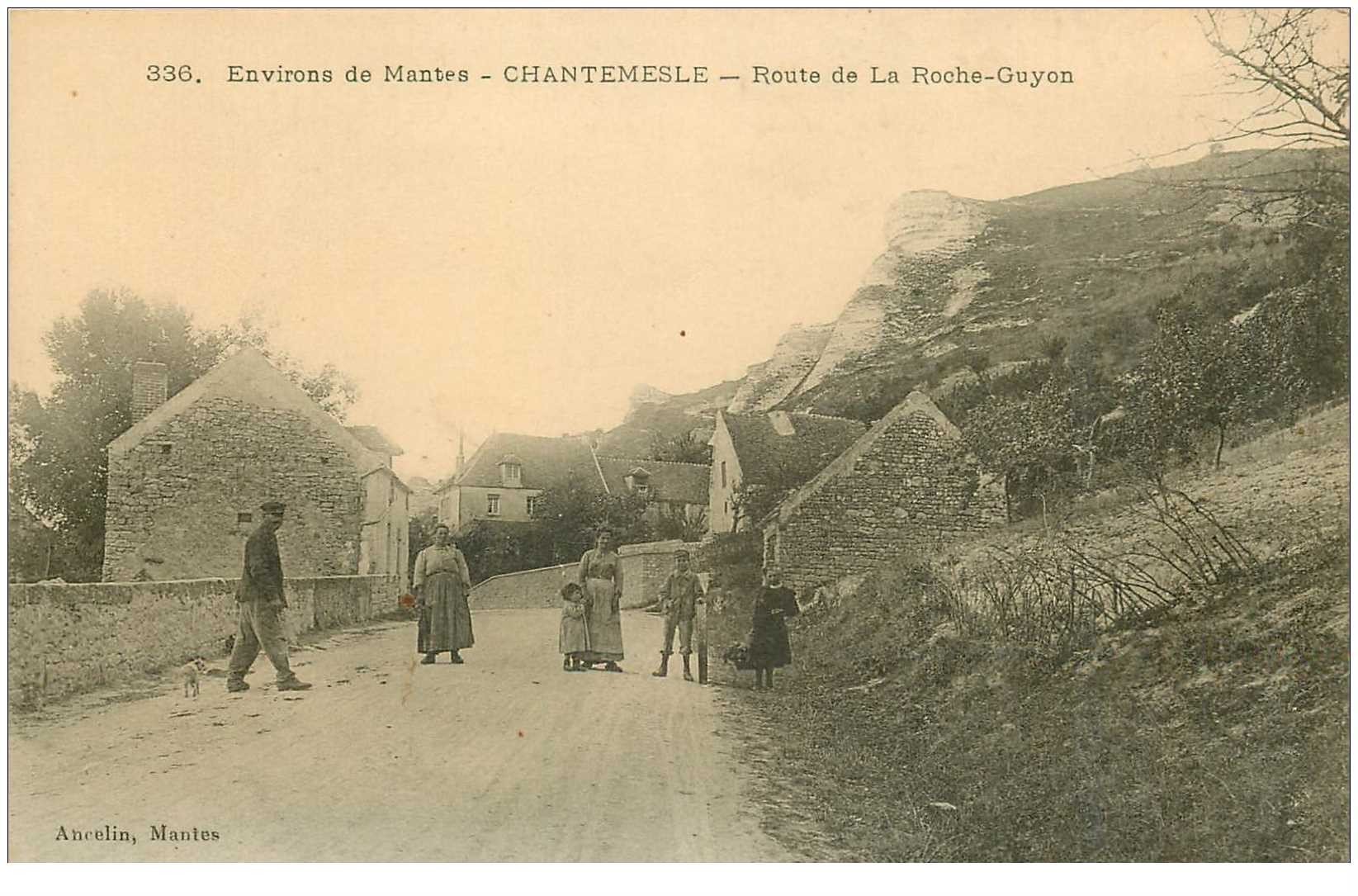 95 CHANTEMESLE. Route de la Roche Guyon