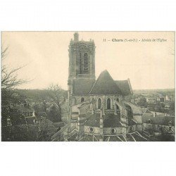 carte postale ancienne 95 CHARS. L'Eglise Abside