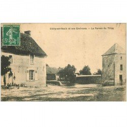 carte postale ancienne 95 CLERY EN VEXIN. La Ferme de Tillay 1908