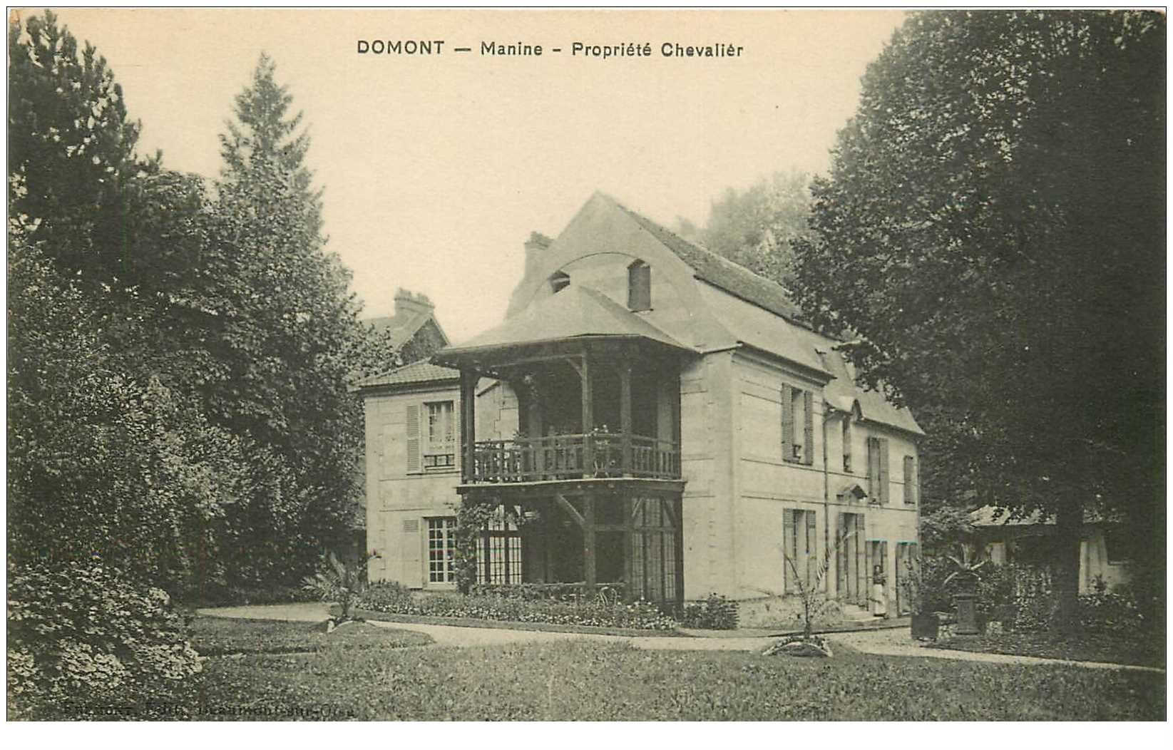 carte postale ancienne 95 DOMONT. Manine Propriété Chevalier