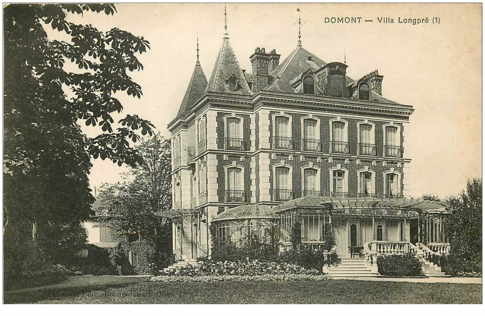 carte postale ancienne 95 DOMONT. Villa Longpré