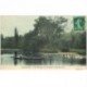 carte postale ancienne 95 EAUBONNE. Canotage sur les Etangs du Château 1907